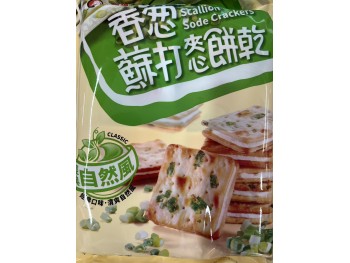 B.H. SODA CRACKERS SCALLION FLA  144.00 GRAM