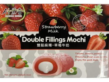 DOUBLE FILLING MOCHI STRAWBERRY MILK 180.00 GRAM