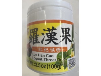 LUO HAN GUO LOQUAT THROAT DROPS  100.00 GRAM