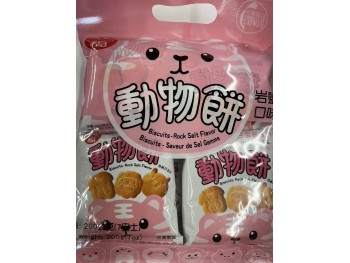 CHO FU ANIMAL BISCUITS ROCK SALTED 7.00 OUNCE