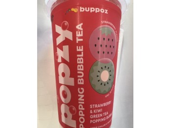 POPZY POPPING BUBBLE TEA STARWBERRY & KIWI GRE 11.33 OUNCE