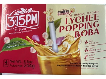 3:15PM LYCHEE POPPING BOBA 244.00 GRAM