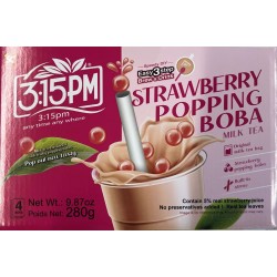 3:15PM STRAWBERRY POPPING BOBA 280.00 GRAM