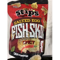 STIPS CHIPS SALTED EGGF FISH SKIN  45.00 GRAM