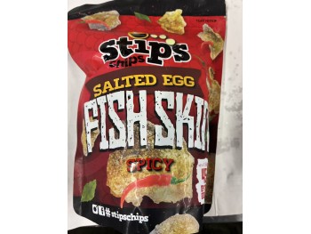 STIPS CHIPS SALTED EGGF FISH SKIN  45.00 GRAM