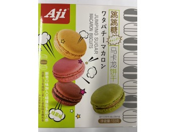 AJI JUMPING SUGAR MACARON BISCUITS MATCHA FLA  133.00 GRAM