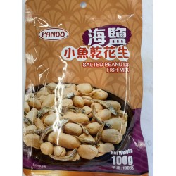 PANDO SALTED PEANUTS FISH MIX  100.00 GRAM