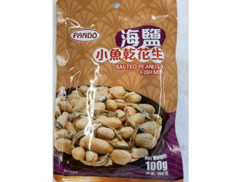 PANDO SALTED PEANUTS FISH MIX  100.00 GRAM
