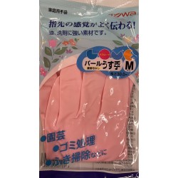 SEIWAPRO VINYL GLOVES PINK M   