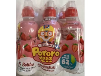  PORORO LESS SUGAR STRAWBERRY FLA 6.00 BOTTLE