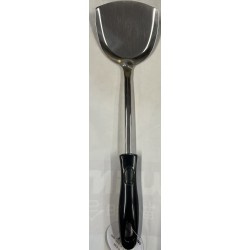 LAKE TIAN BLACK HANDLE STAINLESS SPATULA   