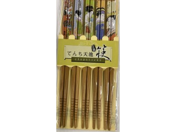 BAMBOO CHOPSTICK CLEAR CORTING UKIYOE DESIGN  