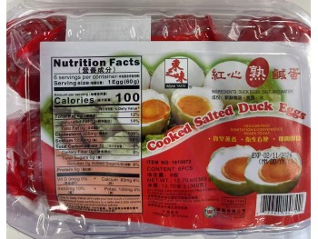 AT COOKED SALTED DUCK EGGS 6.00 PIECE