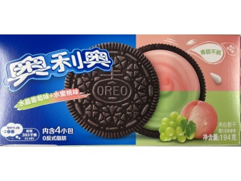 OREO SANDWICH COOKIE GRAPE+PEACH 194.00 GRAM