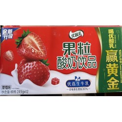 YILI FRUIT YOGURT STRAWBERRY FLA  12.00 BOTTLE