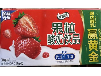 YILI FRUIT YOGURT STRAWBERRY FLA  12.00 BOTTLE