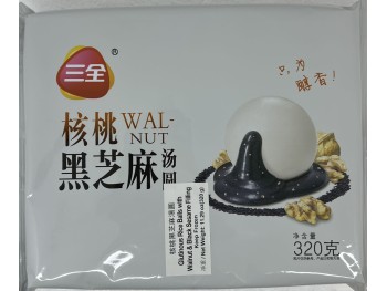 GLUTINOUS RICE BALLS WITH WALNUT&BLACK SESAME FILL 320.00 GRAM