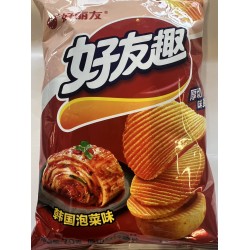 ORION FUN WAVE POTATO CHIPS {KOREAN KIMCHI FL } 70.00 GRAM