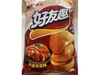 ORION FUN WAVE POTATO CHIPS {KOREAN KIMCHI FL } 70.00 GRAM