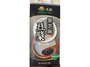 NATURES SOY SOY MILK BLACE SESAME  0.50 GALLON