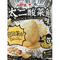 OISHI CHIPS PICKLED FISH FLA  80.00 GRAM