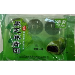 GREEN RICE BALLS WITH BLACK SESAME 330.00 GRAM