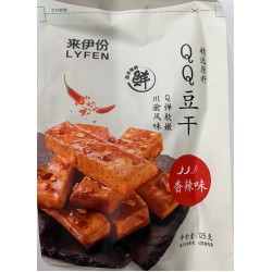 LYFEN QQ DRIED  TOFU SPICY 125.00 GRAM