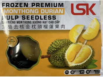 LSK FROZEN PREMIUM DURIAN PULP SEEDLESS 400.00 GRAM