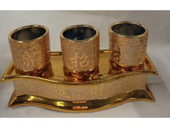3 TOGETHER GOLD CUPS  