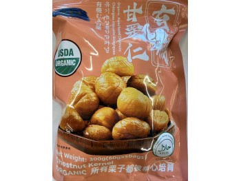 QBW ORGANIC PEELED ROASTED CHESTNUTS  300.00 GRAM