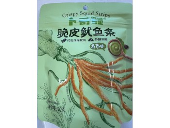 CRISPY SQUID STRIPS WASABI FLA  30.00 GRAM