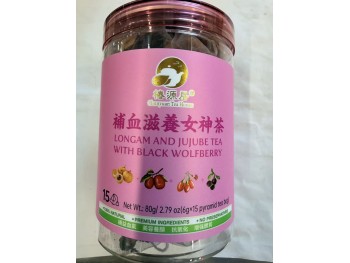 CJY LONGAM AND JUJUBE TEA WITH BLACK WOLFBERRY  80.00 GRAM