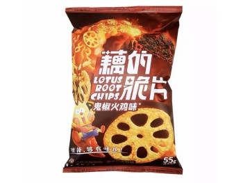 LOTUS ROOT CHIPS SPICY TURKEY FLA 55.00 GRAM