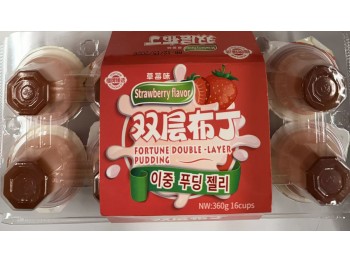 FORTUNE CHOICE DOUBLE LAYER PUDDING STARWBERRY FL 360.00 GRAM