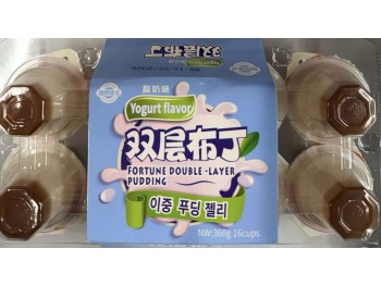 FORTUNE CHOICE DOUBLE LAYER PUDDING YOGURT FLA  360.00 GRAM