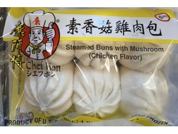 STEAMED BUNS WITH MUSHROOM (CHICKEN FLAVOR) 6.00 PIECE