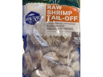 HARBOR BANKS SEAFOOD RAW SHRIMO TAIL-OFF  907.00 GRAM