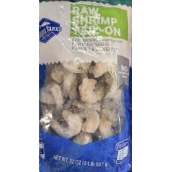 RAW WHITE SHRIMP PD TAIL OFF  2.00 POUNDS
