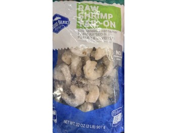 RAW WHITE SHRIMP PD TAIL OFF  2.00 POUNDS