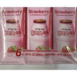 BINGGRAE STRAWBERRY FL MILK  6.00 PACKET