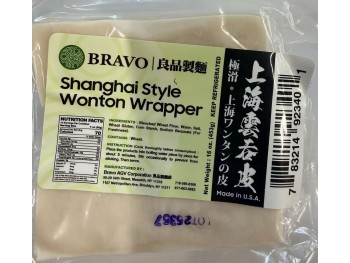 BRAVO SHANGHAI STYLE WONTON WRAPPER  453.00 GRAM