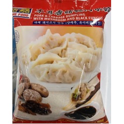 PORK&CABBAGE DUMPLING WITH MUSHROOM AND BLACK FUNG 20.00 OUNCE