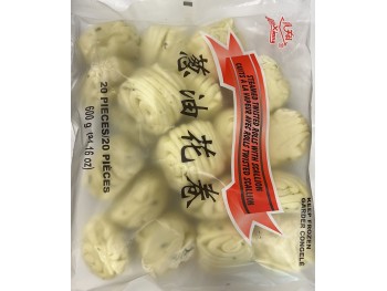 NX STEAMED TWISTED ROLLS WITH SCALLION  600.00 GRAM