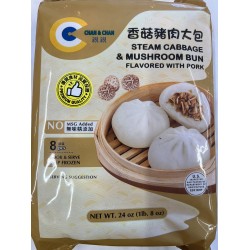 QQ STEAM CABBAGE & MUSHROOM BUN FLA WITH PORK 24.00 OUNCE