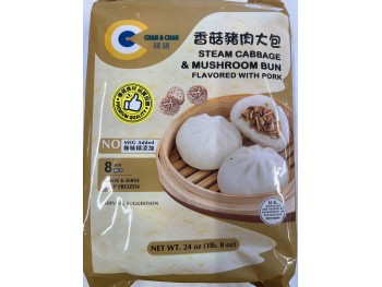 QQ STEAM CABBAGE & MUSHROOM BUN FLA WITH PORK 24.00 OUNCE