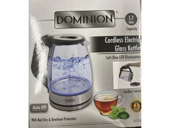 DOMINION ELECTRIS GLASS KETTLE  