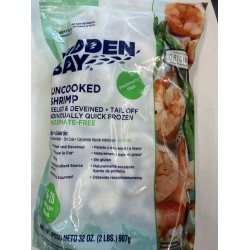 HIDDEN BAY INCOOKED SHRIMP  2.00 POUNDS