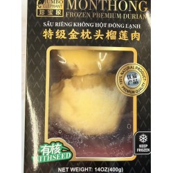 JUMBO ELEPHANT MONTHONG FROZEN PREMIUM DURIUAN  400.00 GRAM
