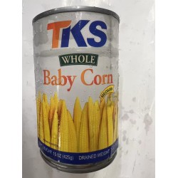 TKS WHOLE BABY CORN 15.00 OUNCE