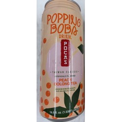 POCAS POPING BOBA PEACH OOLONG TEA  490.00 MILLILITER